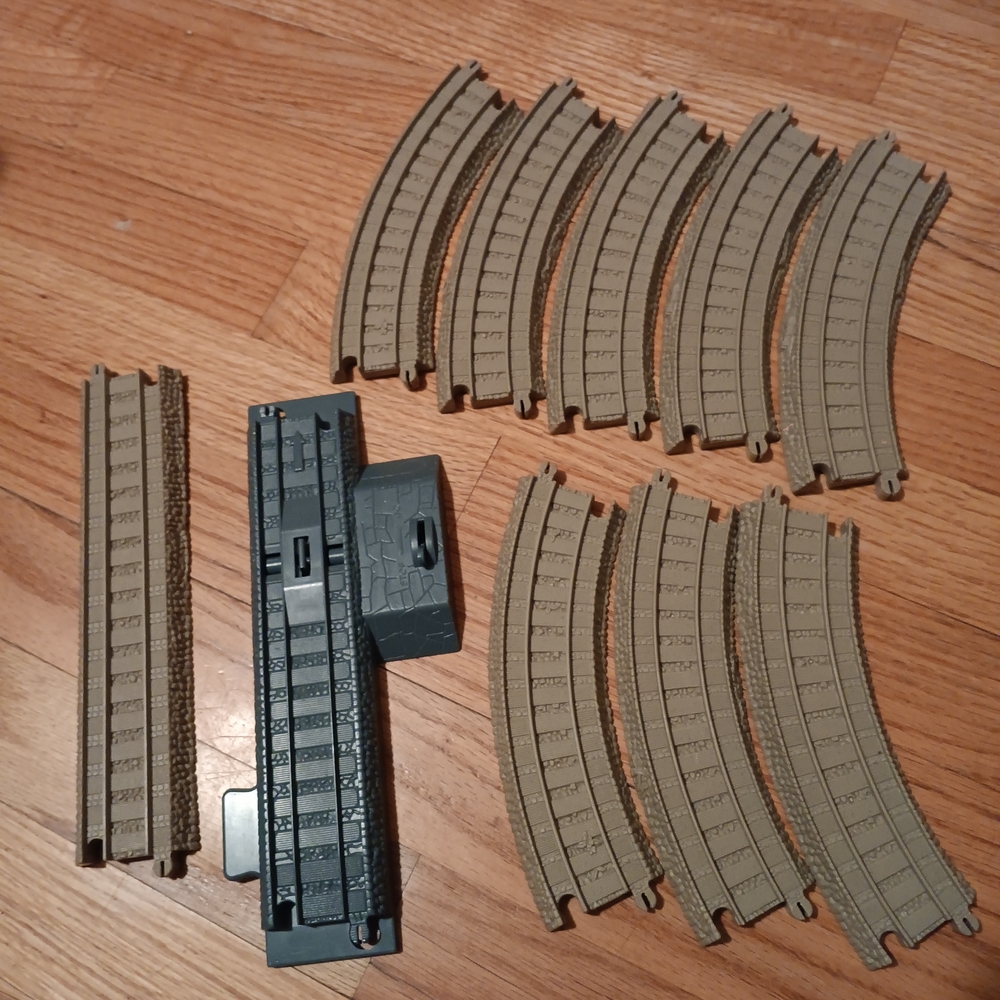 Thomas & Friends Trackmaster Tan Plastic Train Track 10 Piece Set
